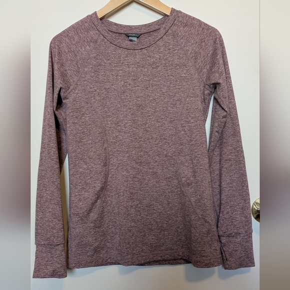 Eddie Bauer Train Ascent Long Sleeve Crew Neck Top - Women's Small - Mauve - Picture 1 of 6